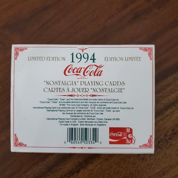 1994 Vintage Coca-Cola Christmas Santa Nostalgia Playing Cards 2 Sealed Decks - Picture 2 of 7